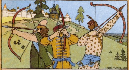 Learning our art not far from Fravia's fortress, by Bilibin